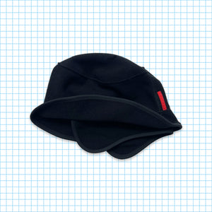 Vintage Prada Sport Black Dog Ear Bucket Hat