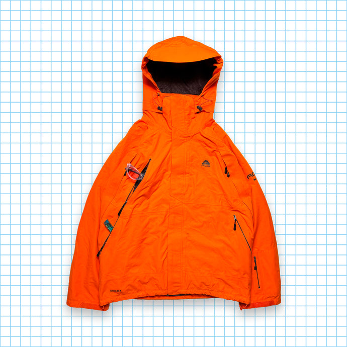 Nike ACG Fluorescent Orange Tri-Pocket Gore-Tex Jacket - Large / Extra Large