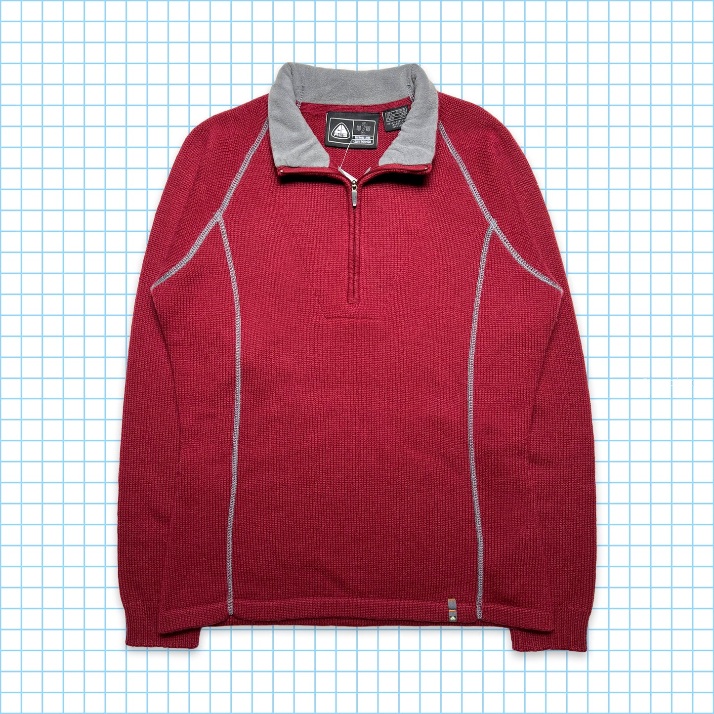 Nike ACG Bourgogne Quarter Zip Knit - Moyen