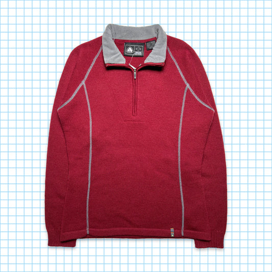 Nike ACG Bourgogne Quarter Zip Knit - Moyen