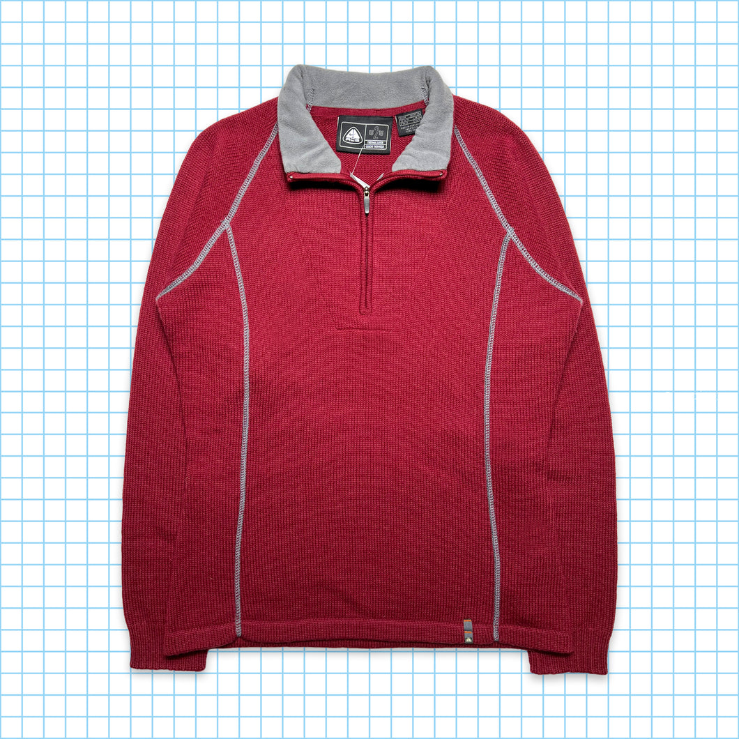 Nike ACG Bourgogne Quarter Zip Knit - Moyen