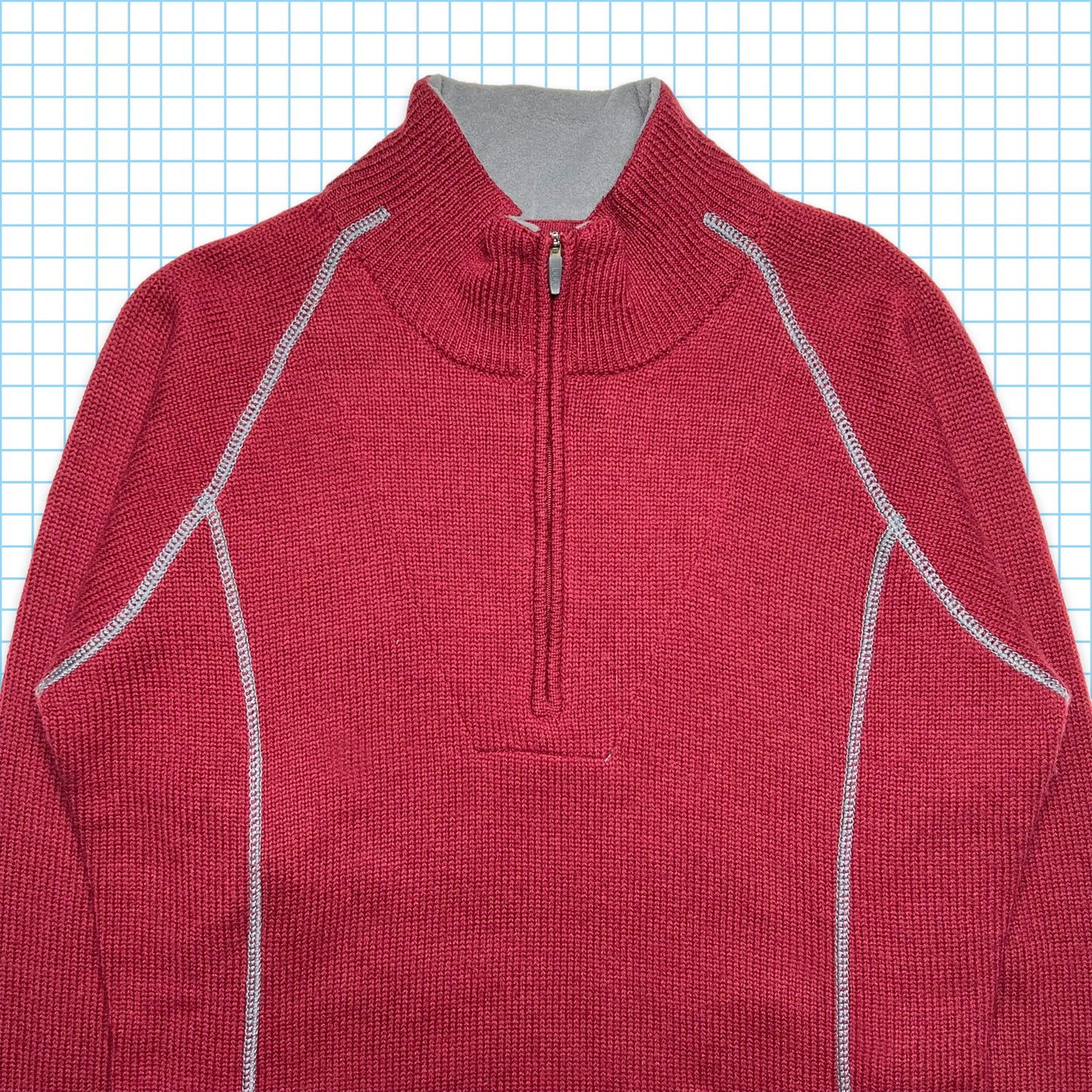 Nike ACG Bourgogne Quarter Zip Knit - Moyen
