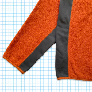 Vintage Nike ACG Burnt Orange 1/4 Zip Fleece - Large