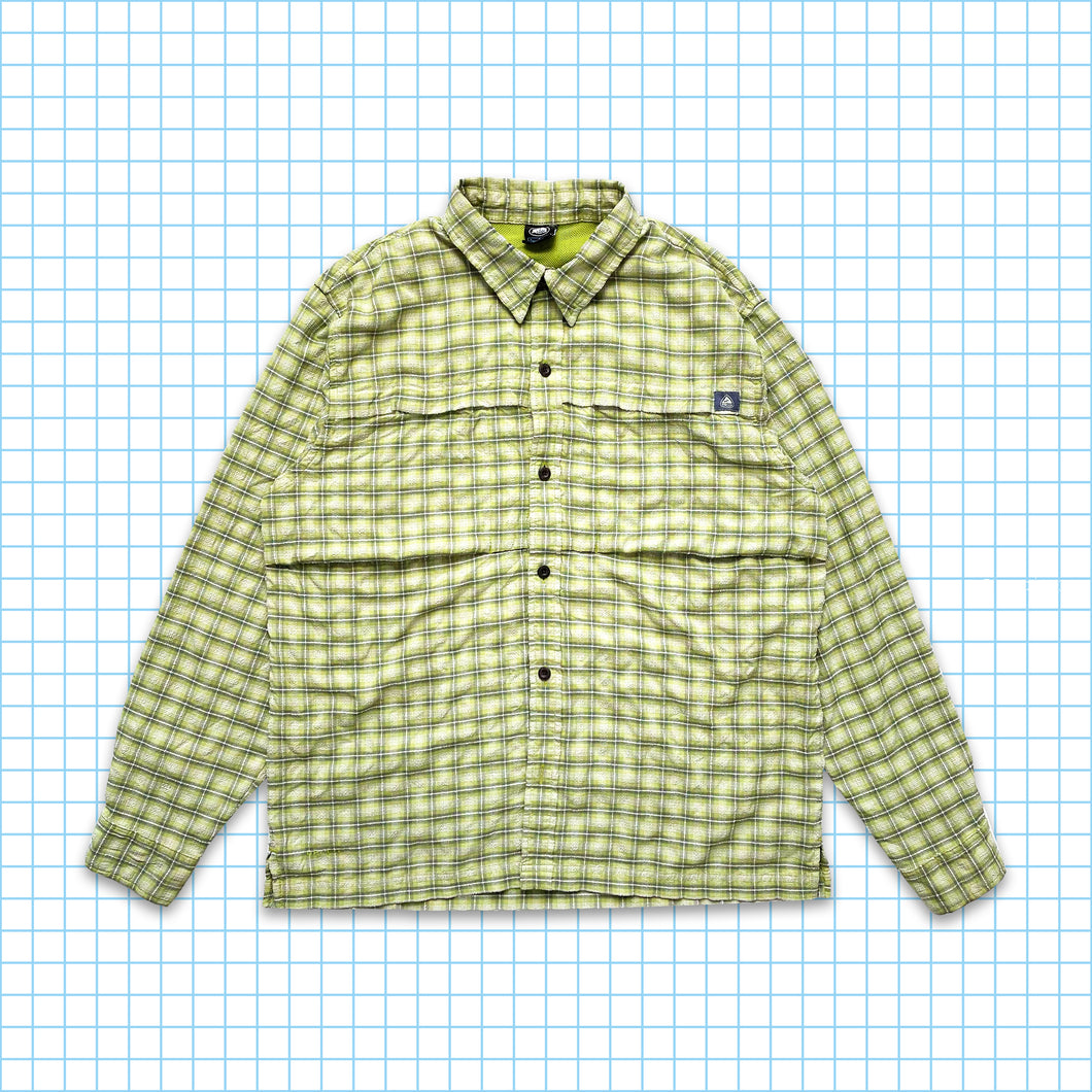 Vintage Nike ACG Checkered Flannel Shirt - Medium / Large