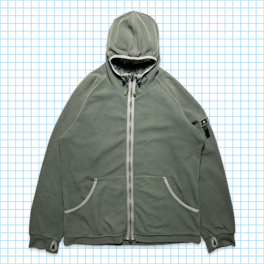 Nike ACG Vert/Gris Casque Ear Vent Zippé Sweat à capuche - Extra Large / Extra Extra Large