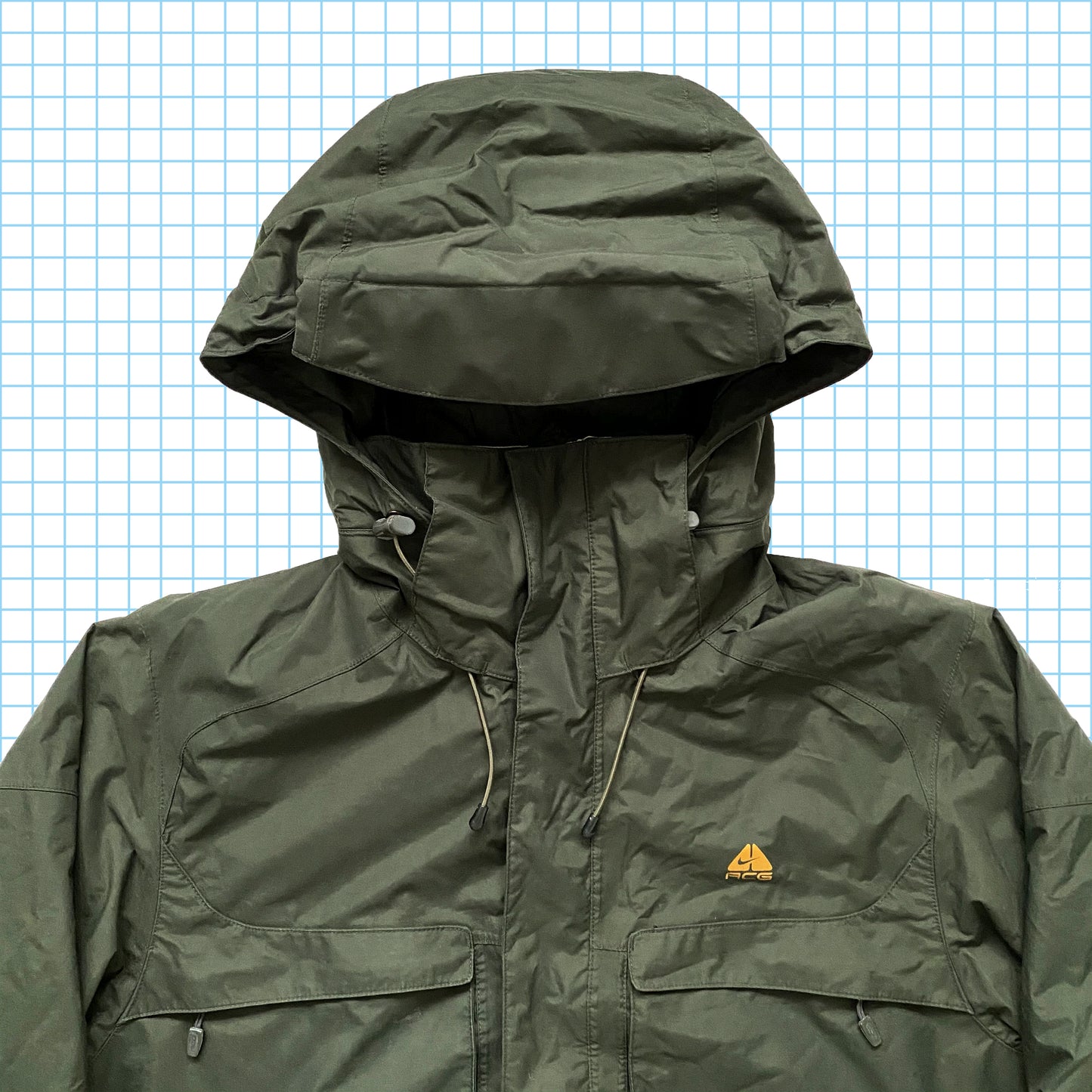 Vintage Nike ACG Forest Green Heavy Weight Padded Multi Pocket - Medium / Large