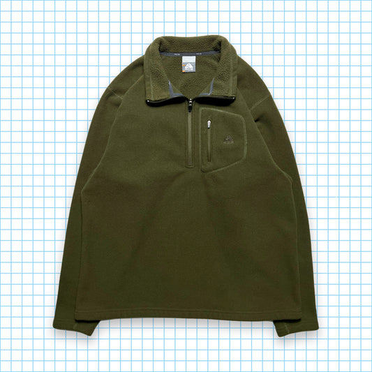 Nike ACG Forest Green Tonal Quarter Zip - Large / Extra Large