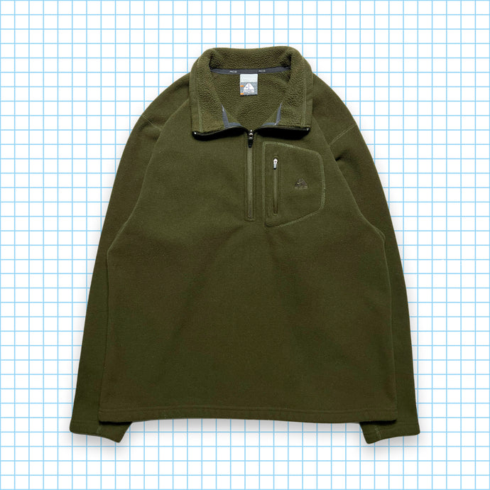 Nike ACG Forest Green Tonal Quarter Zip - Large / Extra Large