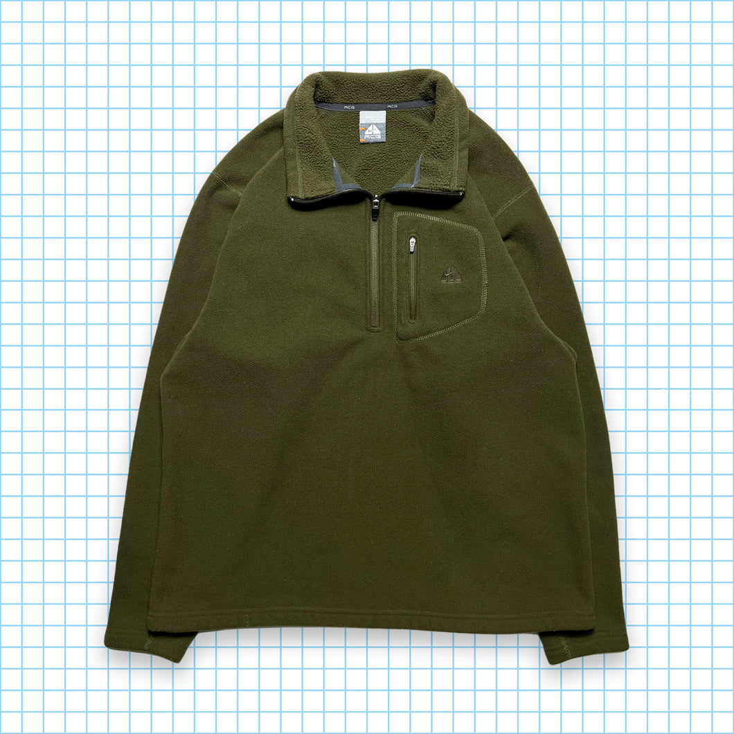 Nike ACG Forest Green Tonal Quarter Zip - Large / Extra Large