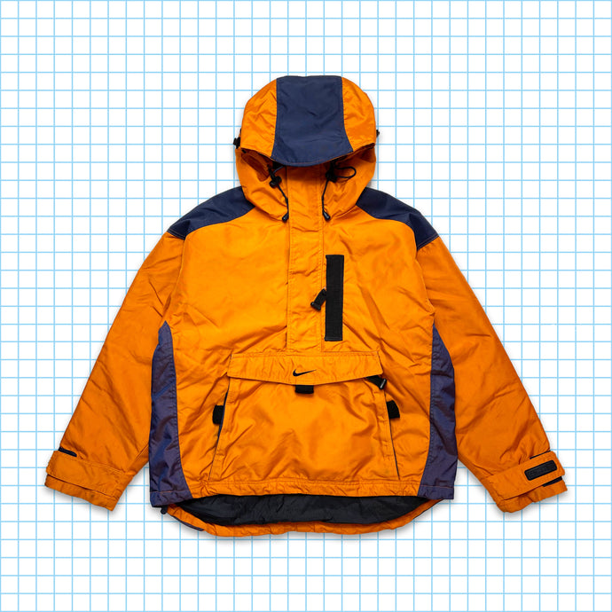 Nike ACG Orange Heavy Duty Storm-Fit Half-Zip Pull imperméable à l'eau - Grand / Extra Large