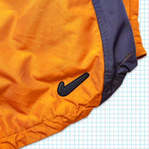 Nike ACG Orange Heavy Duty Storm-Fit Half-Zip Waterproof Pullover - Large / Extra Large