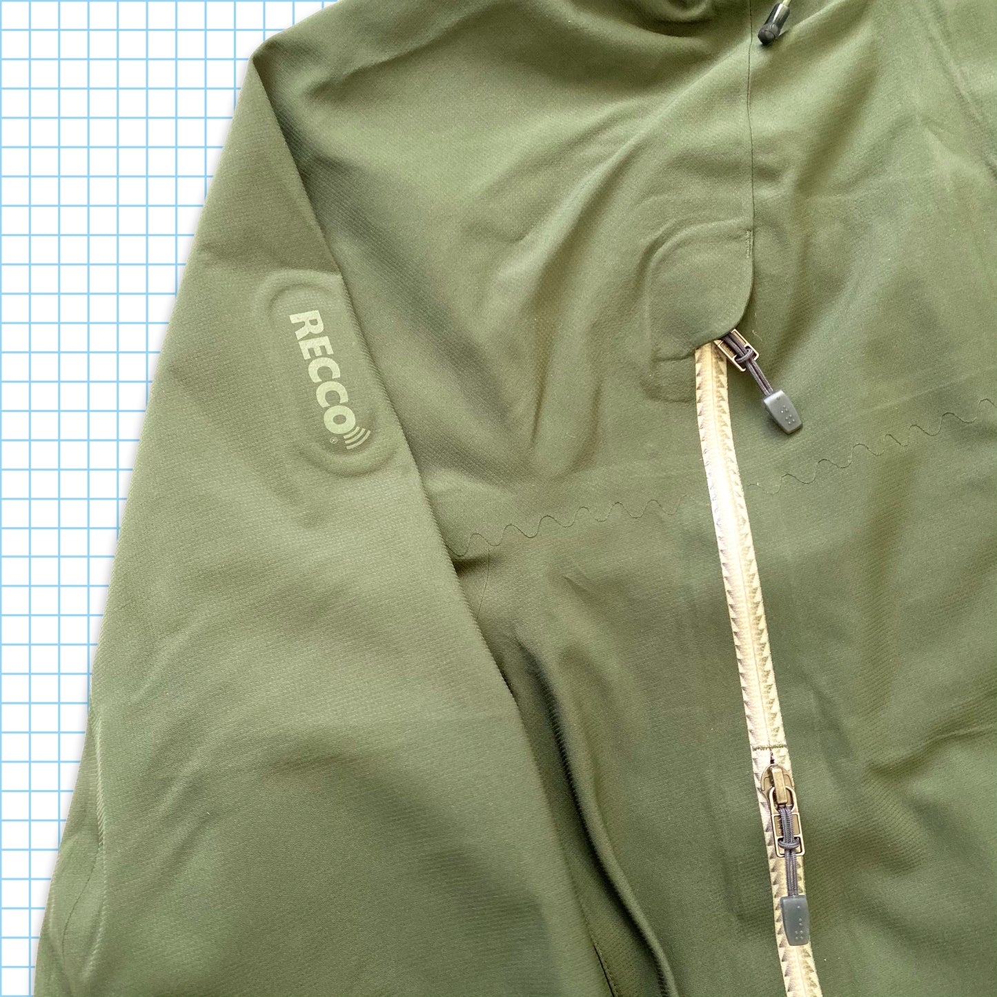 Vintage Nike ACG Recco System Quad Pocket Khaki Technical Jacket - Extra Large