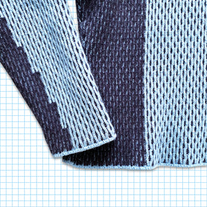 Vintage Nike ACG Double Layer Weave Knitted Wool Quarter Zip - Medium
