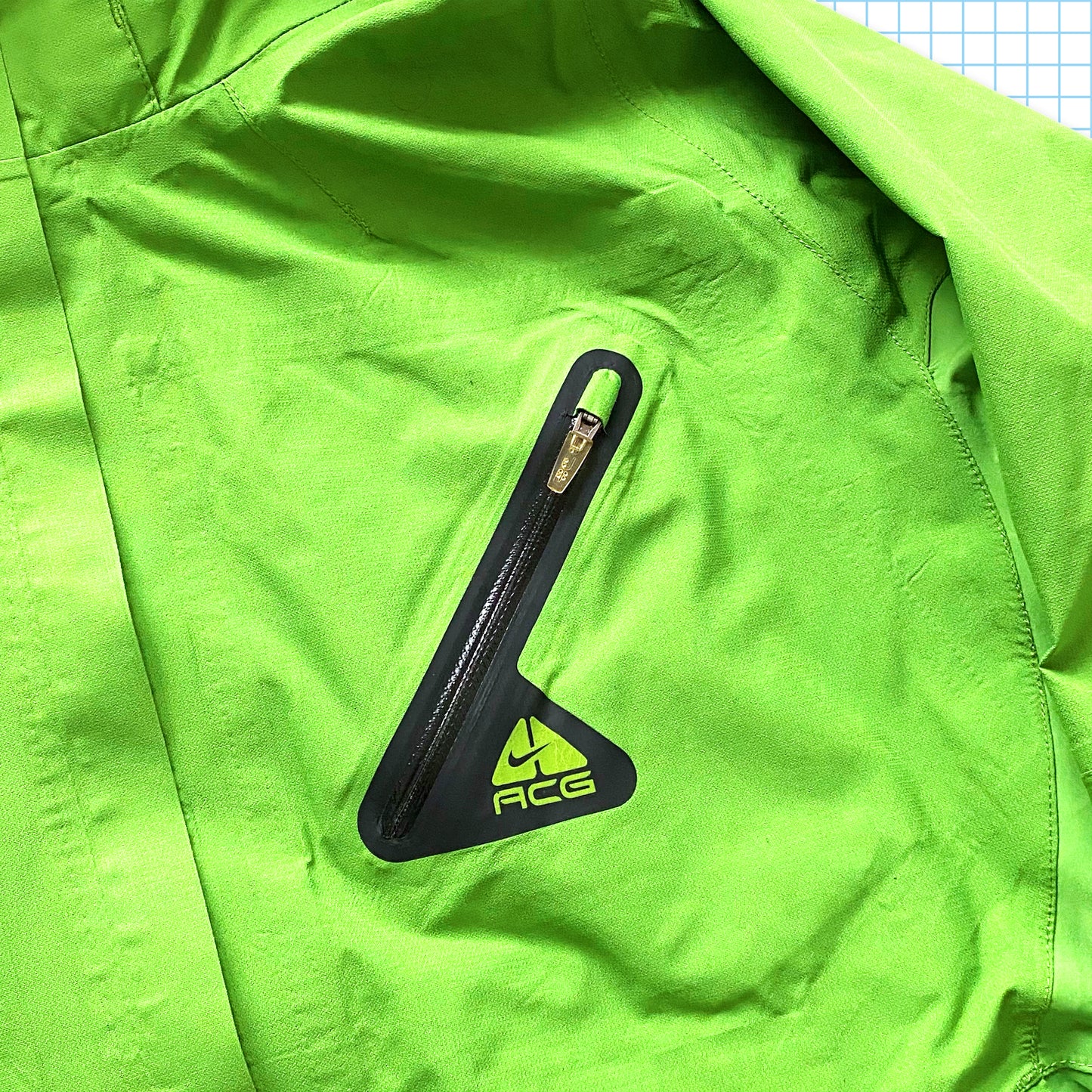 Vintage Nike ACG Volt Green Gore-Tex Outer Shell - Medium
