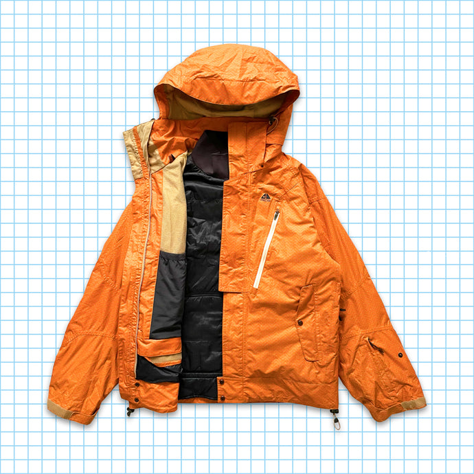 Vintage Nike ACG 2in1 Orange Technical Jacket - Large