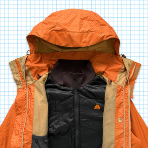 vintage Nike ACG 2in1 Orange Veste technique - Grande