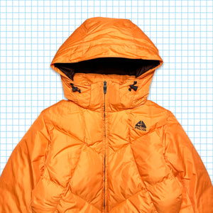 vintage Nike ACG Fluorescent Orange Puffer Jacket - Petit