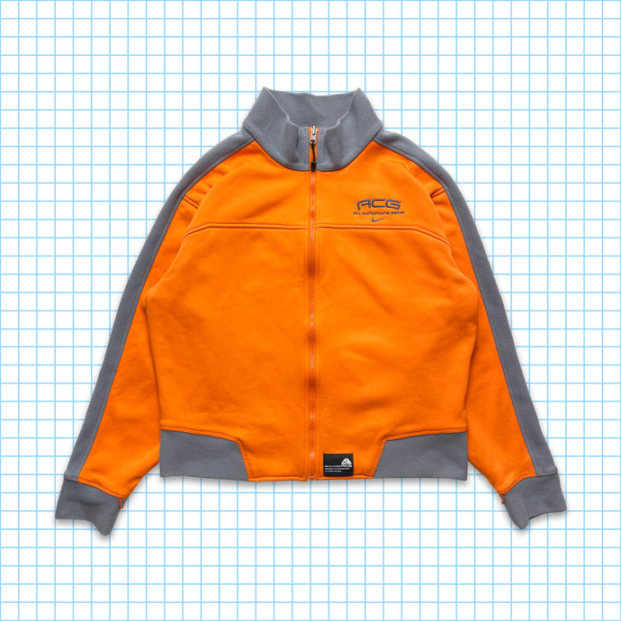 vintage Nike ACG Bright Orange Split Panel Veste - Grand / Extra Large