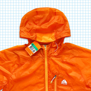 Vintage Nike ACG Bright Orange Semi Transparent Ripstop Jacket - Extra Large