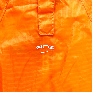 Vintage Nike ACG Bright Orange Semi Transparent Ripstop Jacket - Extra Large