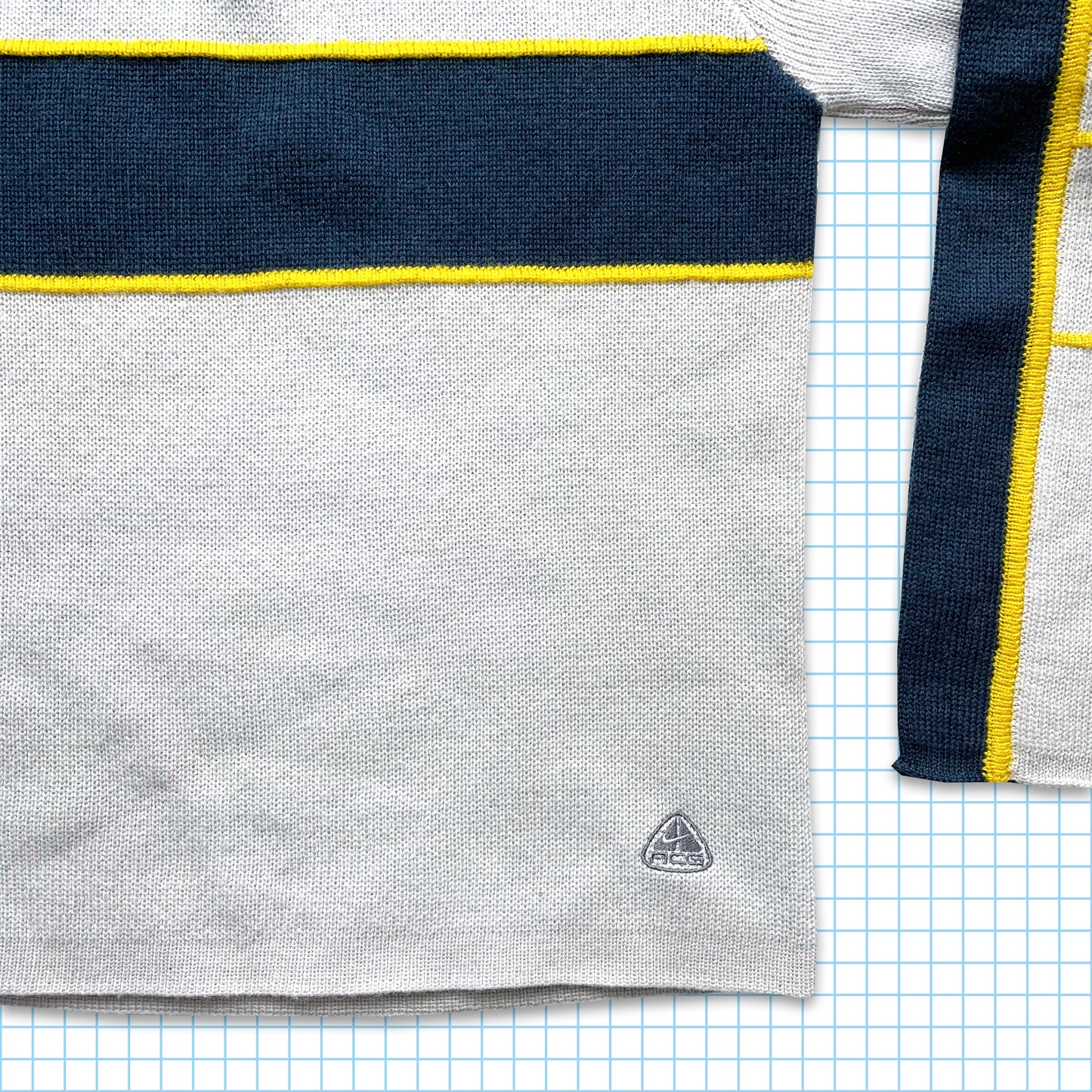 Vintage Nike ACG Knitted Multi Panel 1/4 Zip - Medium / Large