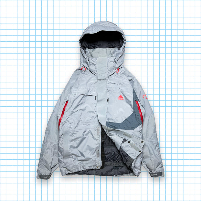 Veste multi-poches à panneaux Nike ACG gris/rouge - Moyen/Grand