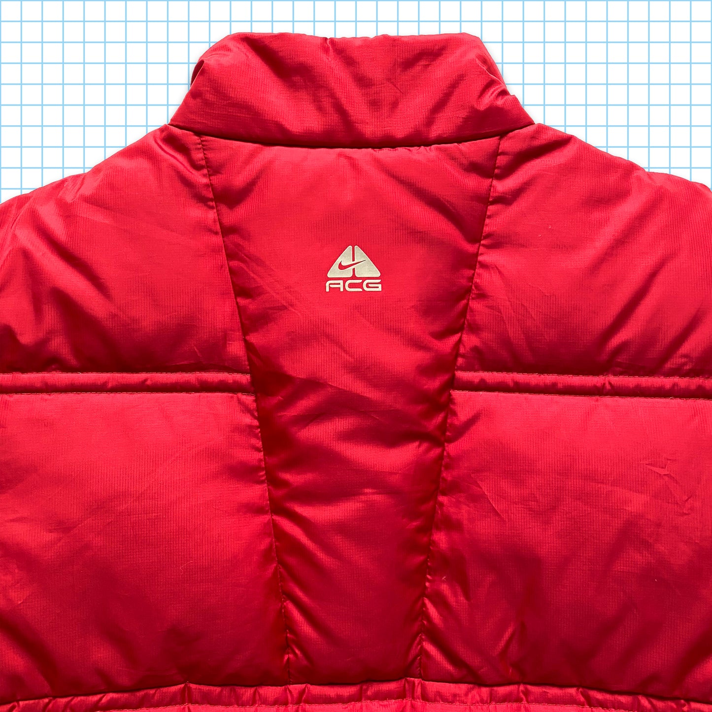 vintage Nike ACG Feather Weight Down Rouge Nylon Shimmer - Extra Large