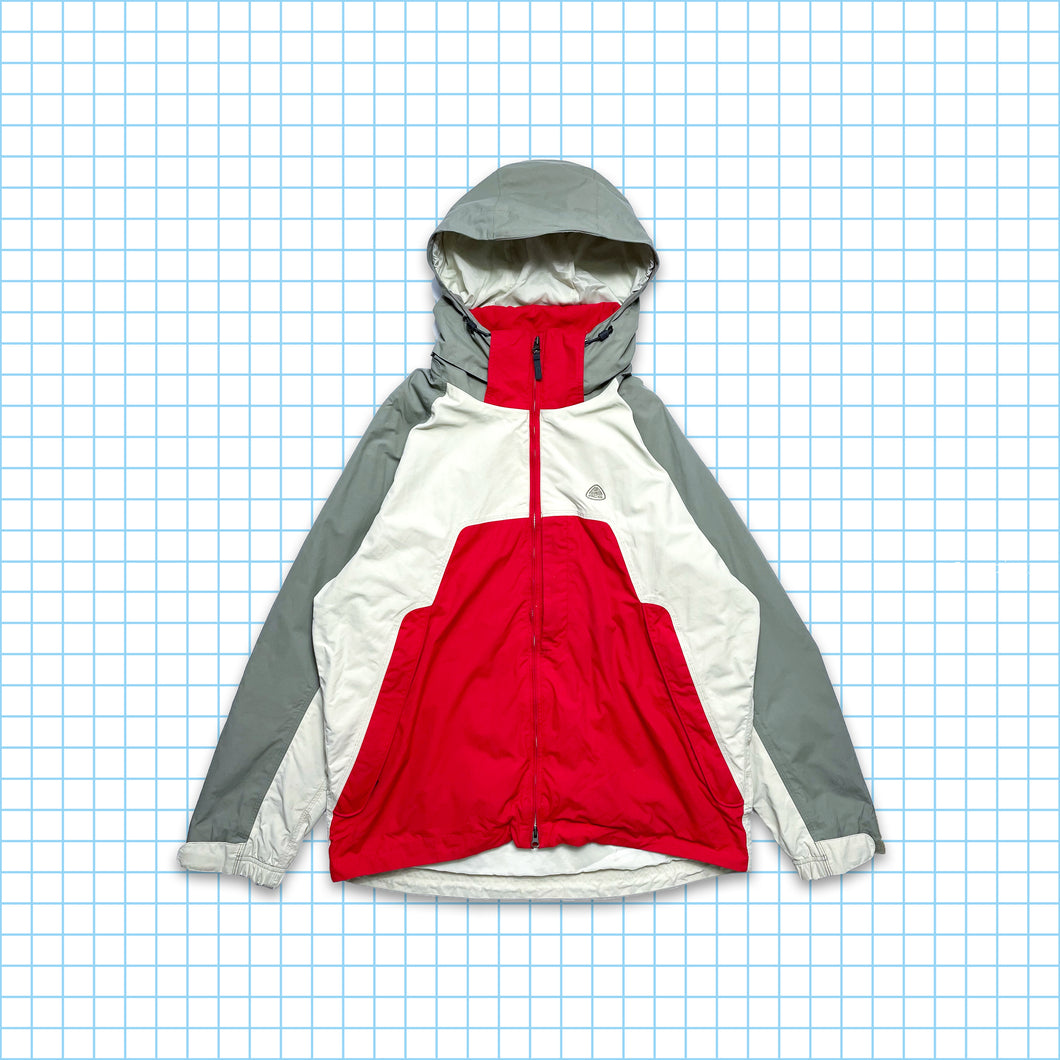 Vintage Nike ACG Red/White/Grey Panelled Jacket - Large / Extra Large