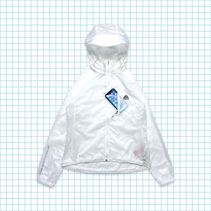 Nike ACG White Semi Transparent MP3 Ripstop Jacket - Small