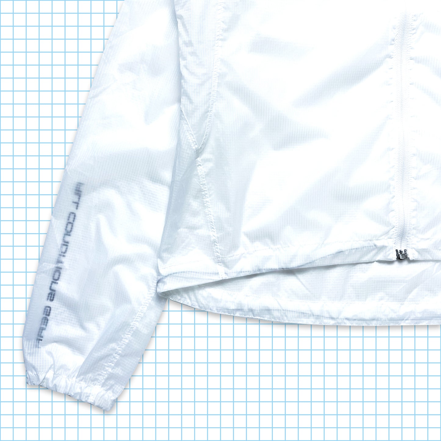 Nike ACG White Semi Transparent MP3 Ripstop Jacket - Small