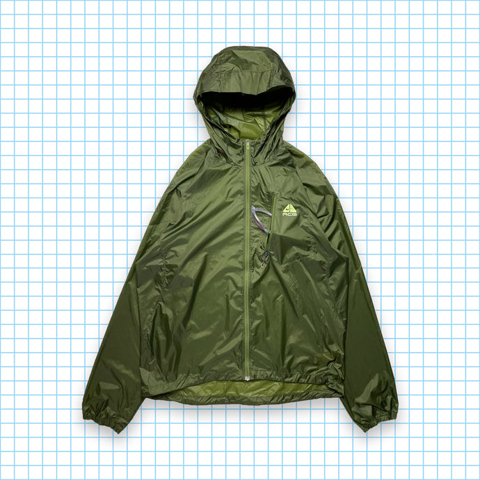 Nike ACG Green Semi Transparent Ripstop Jacket - Large