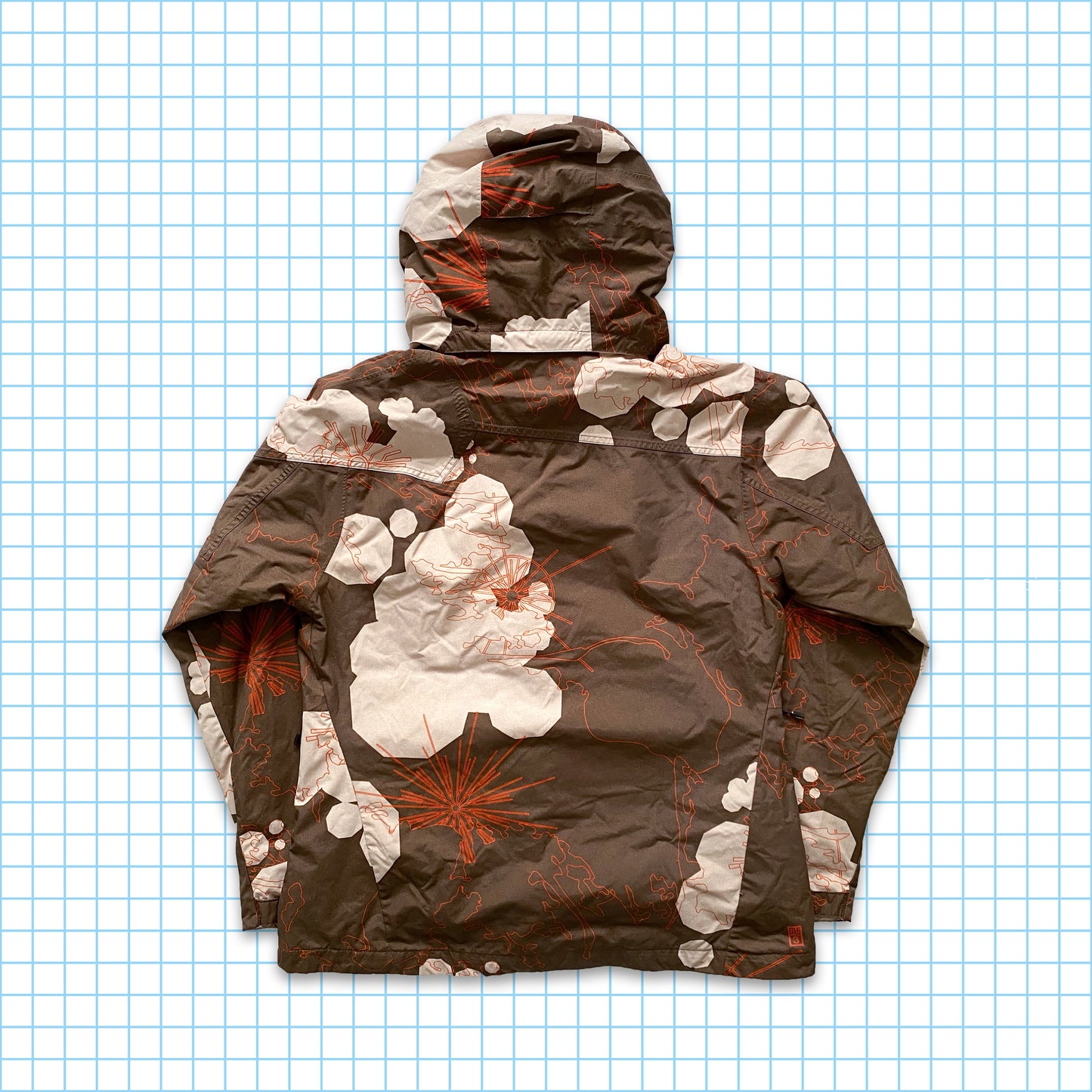 Vintage Nike ACG Abstract Outline Heavy Padded Jacket - Medium / Large