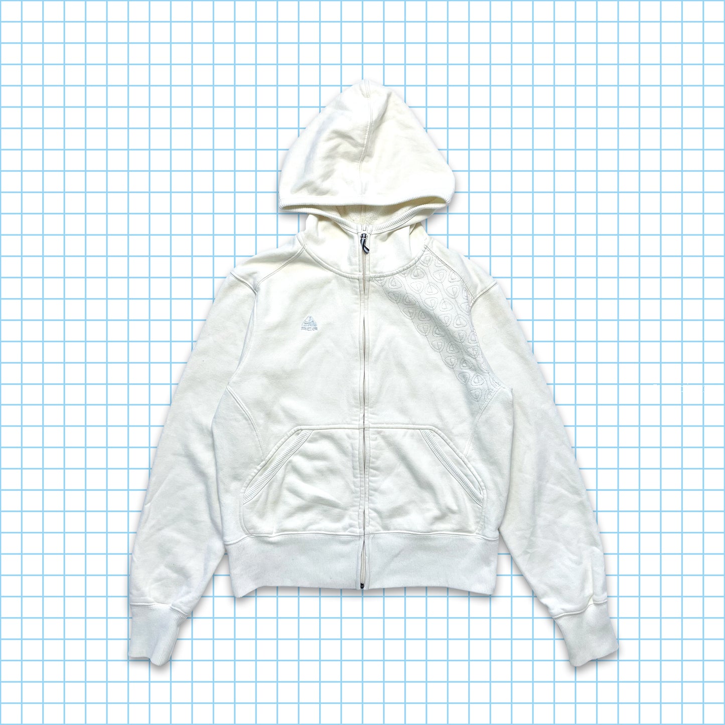 Vintage Nike ACG Spiral Zipped Hoodie - Small
