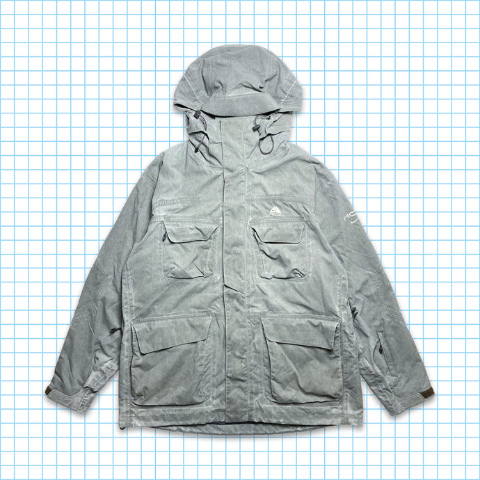 Veste rembourrée multi-poches gris brossé vintage Nike ACG - Extra Large /. Très très grand