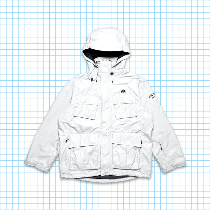 vintage Nike ACG Cocaïne Blanc Rembourré Multi Poche Veste - Extra Large / Extra Extra Large