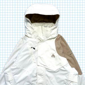Vintage Nike ACG Off White/Beige Multi Pocket Technical Padded Jacket - Large / Extra Large