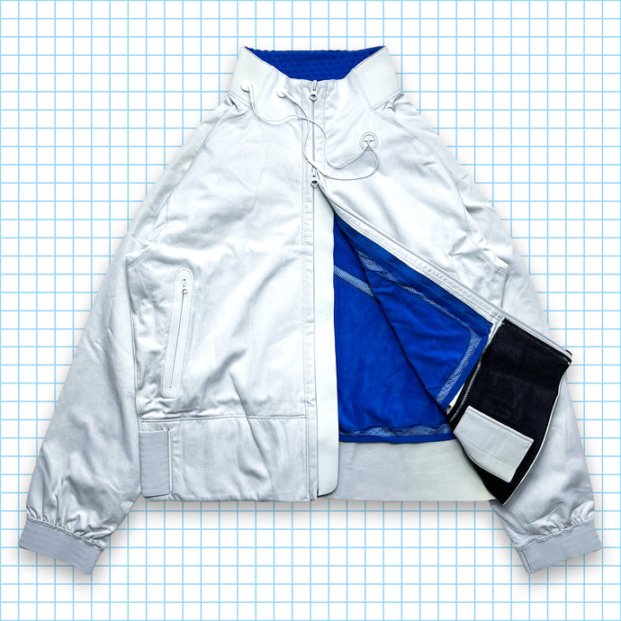 Nike 2in1 White/Royal Blue Anatomy Technical Ventilated Jacket Fall 02’ - Medium & Large