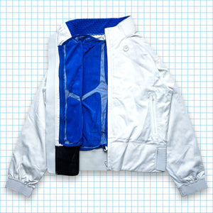 ナイキ 2in1 ホワイト/ロイヤル ブルー アナトミー テクニカル ベンチレーテッド ジャケット 02 年秋 - M &amp; L