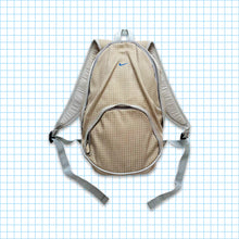 Carica l&#39;immagine nel visualizzatore di Gallery, Vintage Nike Beige Mini Swoosh Grid Backpack