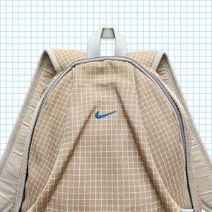 sac à dos vintage Nike Beige Mini Swoosh Grid