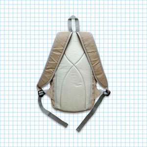 Vintage Nike Beige Mini Swoosh Grid Backpack