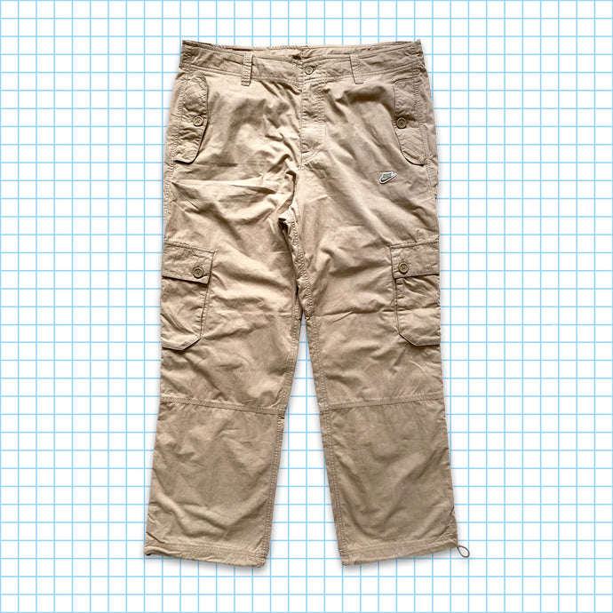 Nike Beige Tactical Cargo Trousers - 34