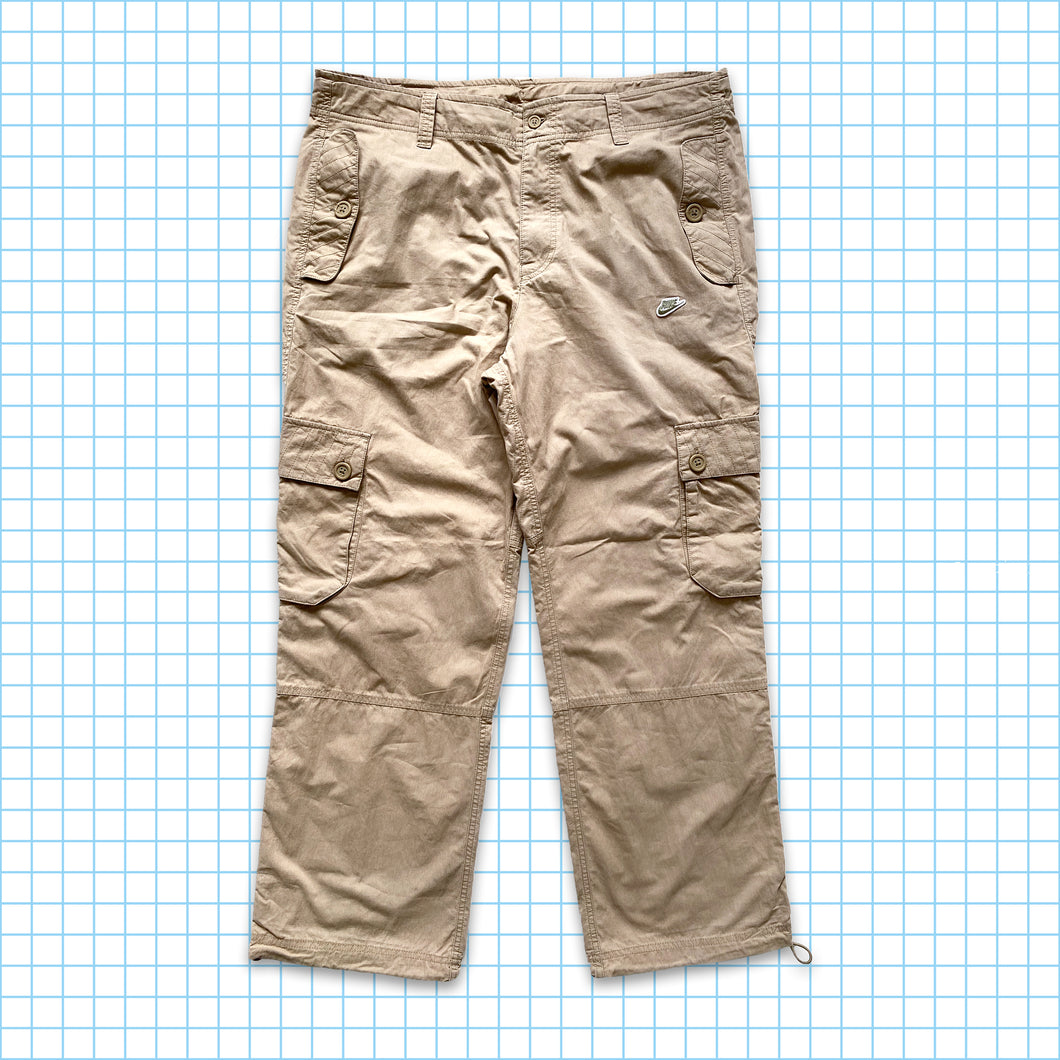 Nike Beige Tactical Cargo Trousers - 34