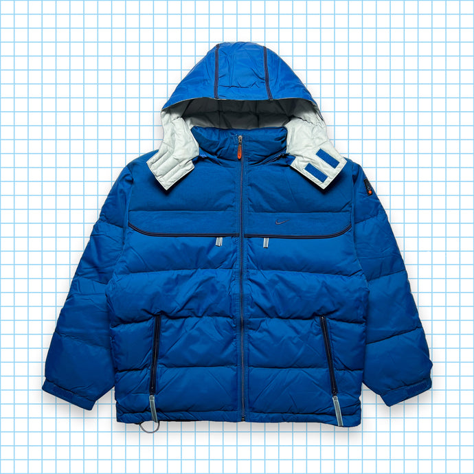 vintage Nike Royal Blue Puffer Jacket AW99' - Petit