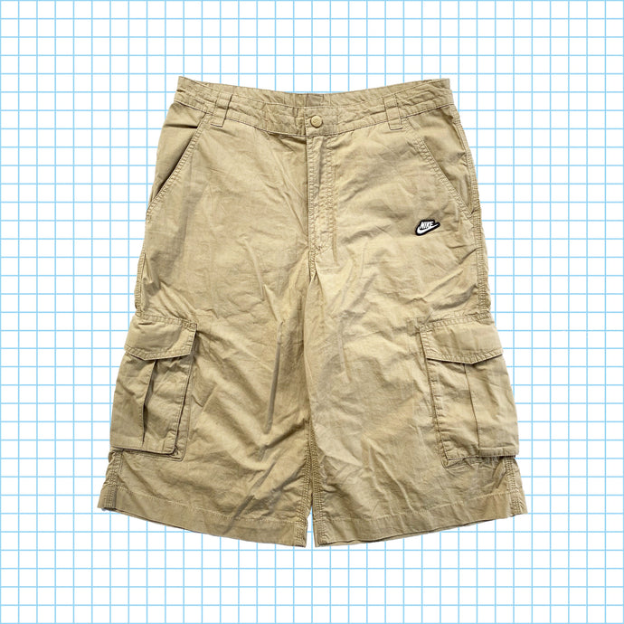 vintage Nike Beige Cargo Shorts - Moyen 