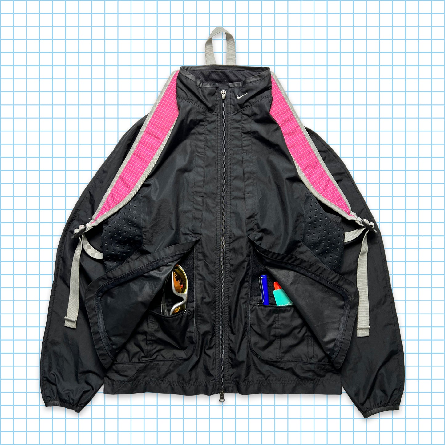Nike Bright Pink Grid Back Pack