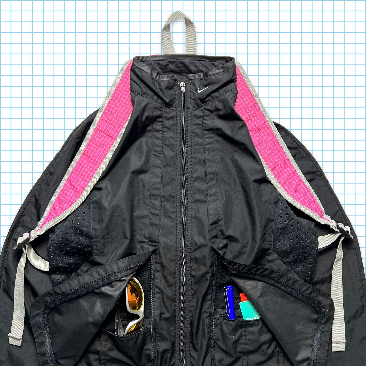 Nike Bright Pink Grid Back Pack