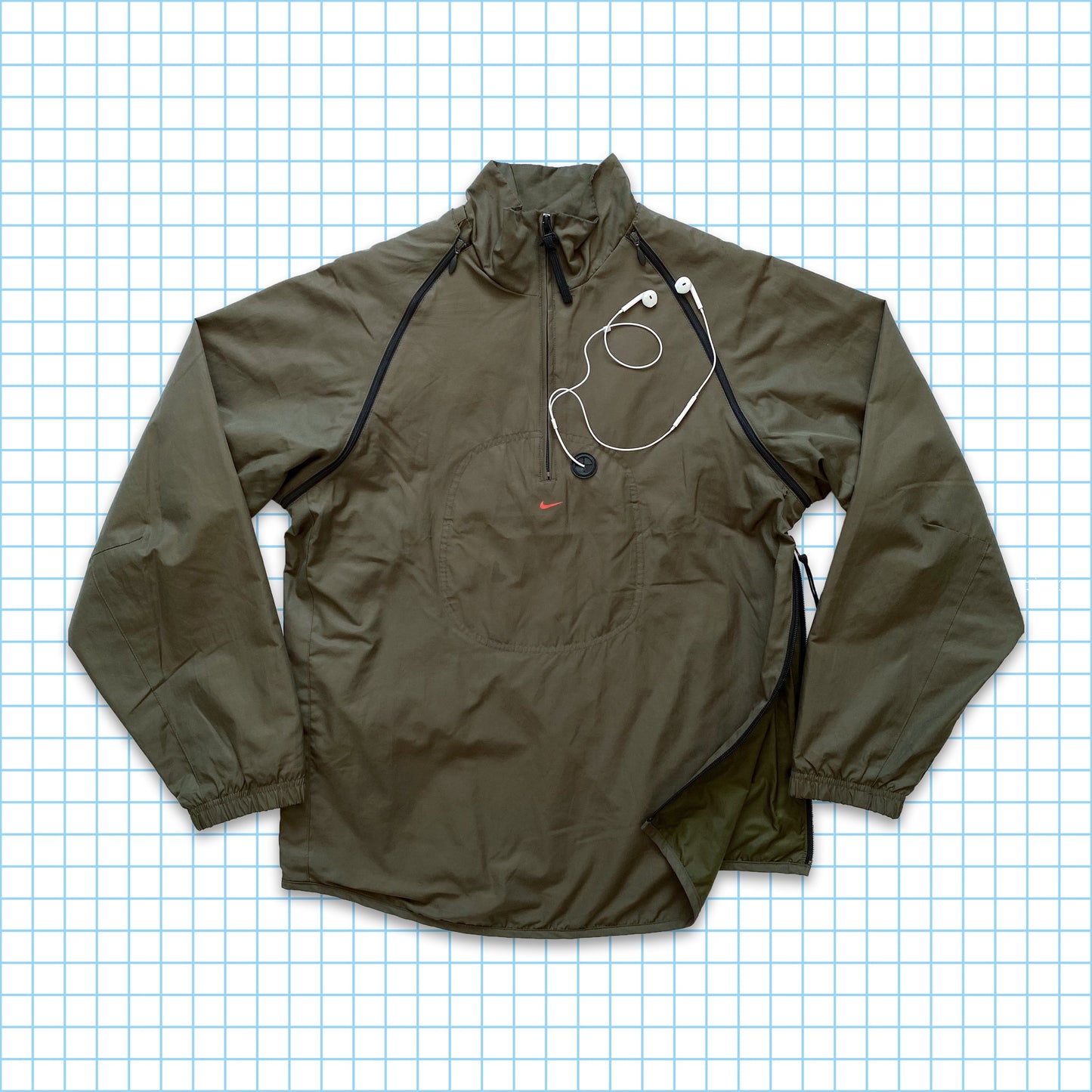 Vintage Nike 2in1 Convertible MP3 Jacket - Medium