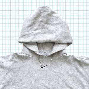 Vintage 90's Nike Centre Swoosh Half Cuff Hoodie - Extra Large / Extra Extra Large