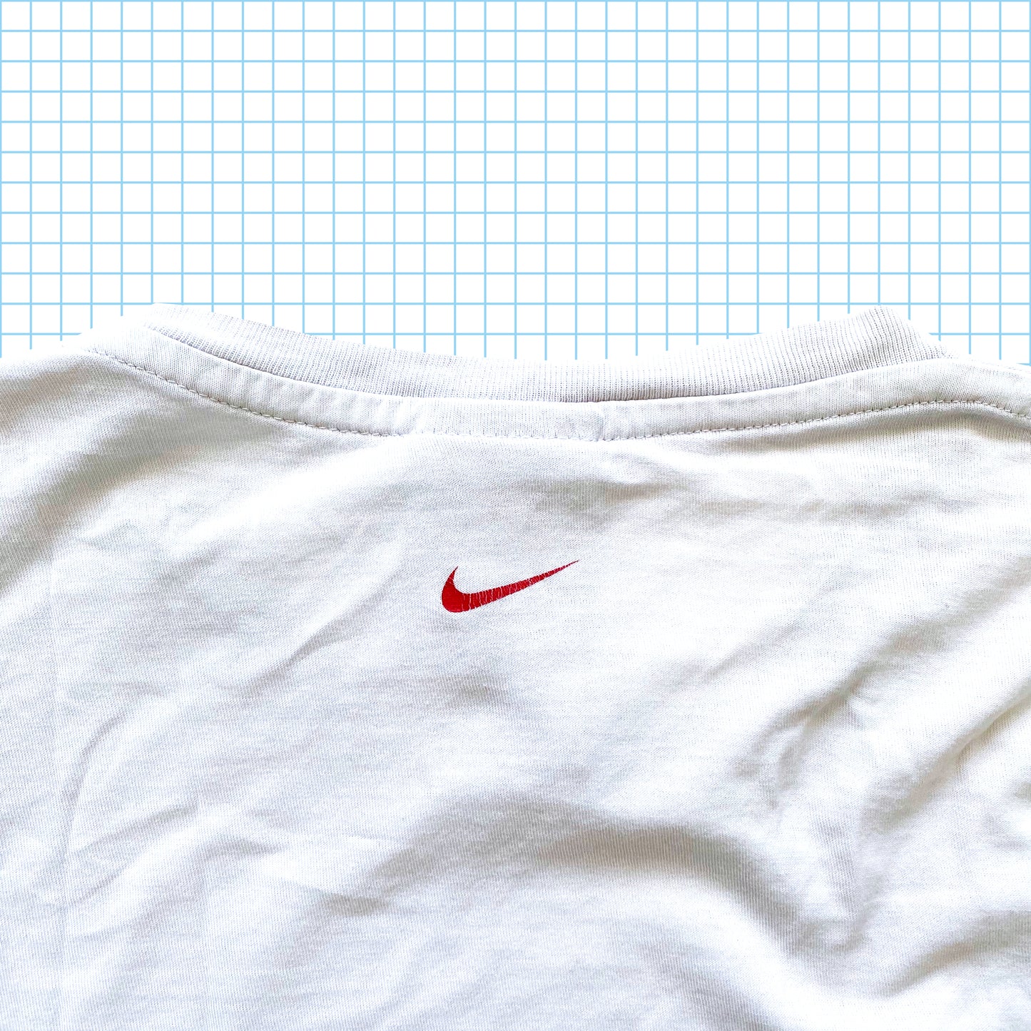T-shirt abstrait vintage Nike Center Logo Sunset - Extra Large
